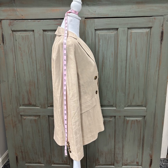 Vintage Ann Taylor Jacket Cream Linen 2 - Picture 11 of 12
